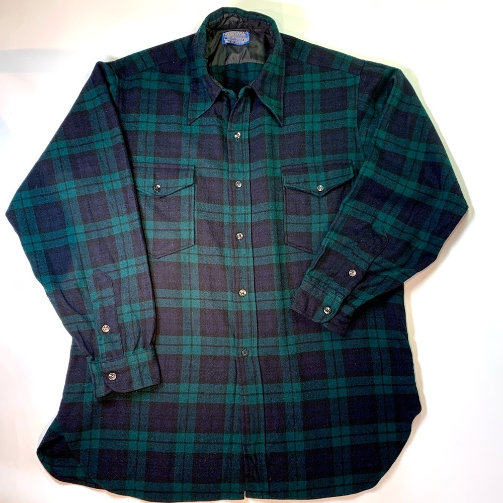 Vintage Pendleton wool flannel size 17 1/2